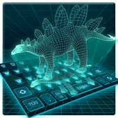 3d hologram dinosaur keyboard tech future on 9Apps