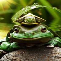 Green Frog Live Wallpaper on 9Apps