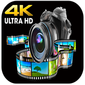 4K Resolution Video Camera icon