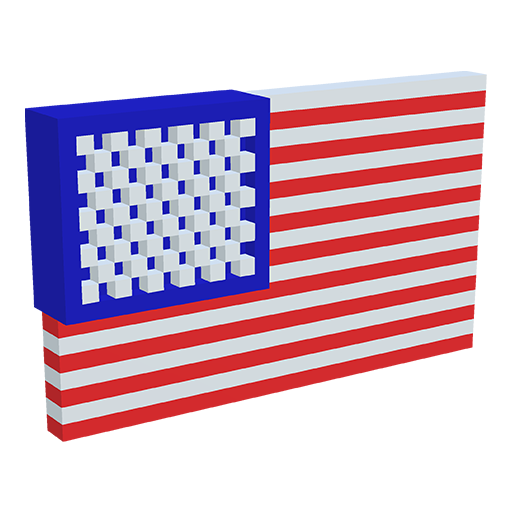 Flags Voxel Color by Number 3D icon