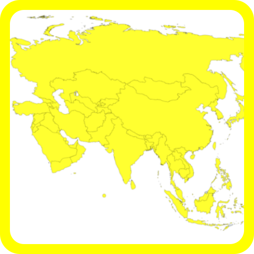Blank map Asia icon