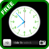 Analog Clock Slider Lock icon
