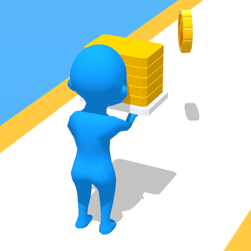 Stairs race 3D icon