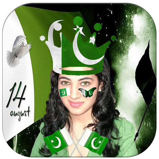 Pakistan Flag Face photo Maker 14 August icon