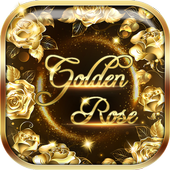Golden rose diamond Keyboard icon