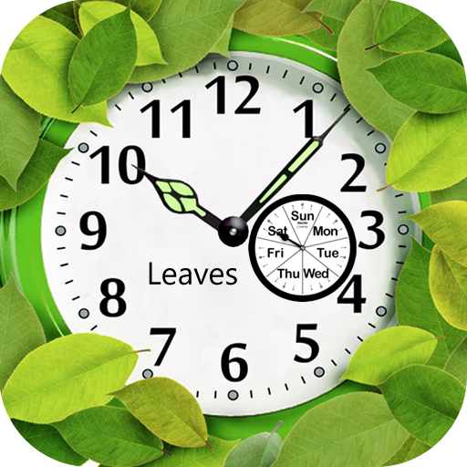 Leaves Analog Clock Live Wallpaper icon