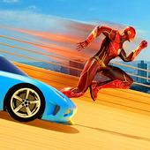 Super Flash Hero Mega Ramp Racing Stunts icon