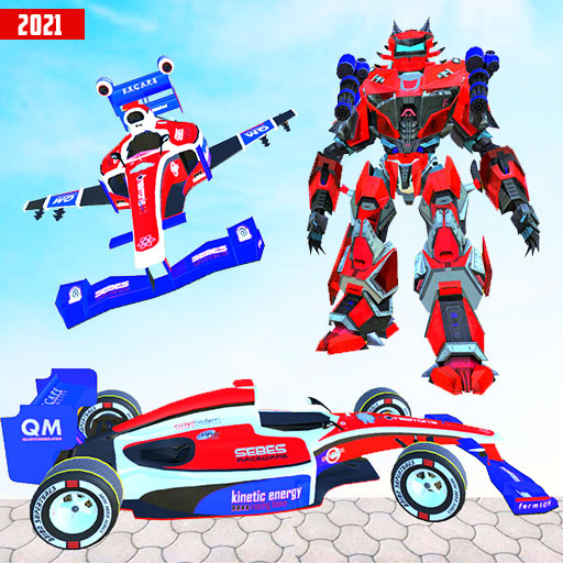 Grand Flying Robot Formula Car Transform Attack icon