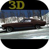 Мустанг Реальные гонки 3D драг icon