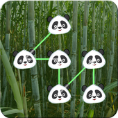 Lock Screen Angry Panda Pattern Code Security icon