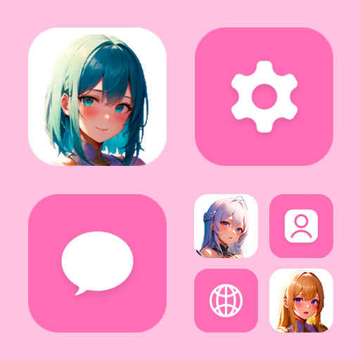 Wow Anime Angel Icon Pack icon