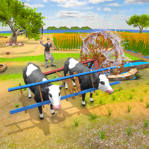Real Bull Farm Village Farming Simulator Games 3D icon