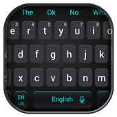 Simple Cool Black Keyboard Theme icon