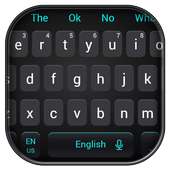 Simple Cool Black Keyboard Theme on 9Apps