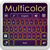 Multicolor Keyboard icon