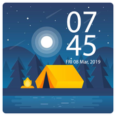 Always On Display Clock: AMOLED 2019 أيقونة