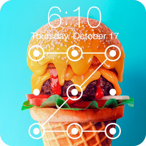 Creative Sandwich Ice Cream Wallpaper PIN Lock icon