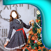 New Year Dress Photo Montage icon