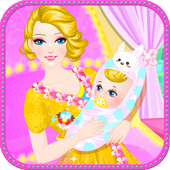 Mother Birth Little Girl icon