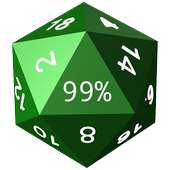 Twenty-Sided Die Battery Meter on 9Apps