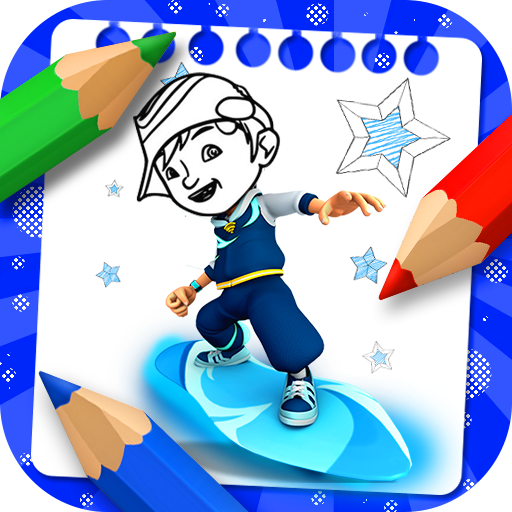 Boboiboy coloring cartoon game icon