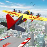 Airplane Mega Ramp Stunt Games