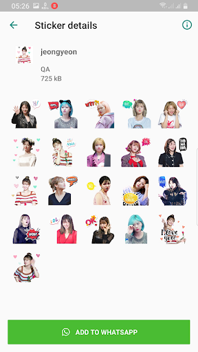 TWICE WAStickerApps KPOP Idol for Whatsapp screenshot 5