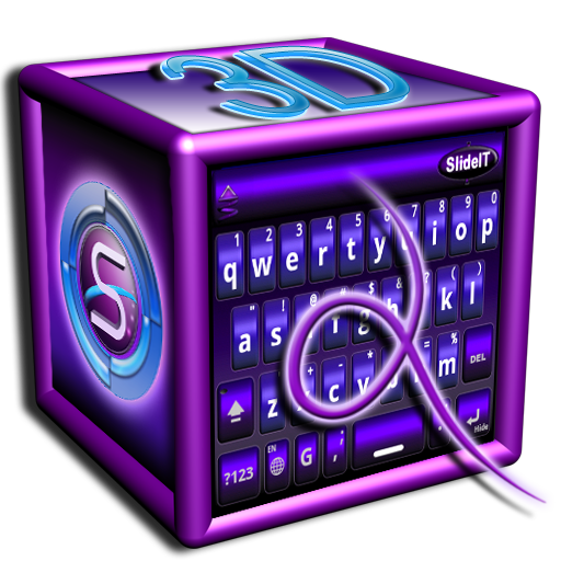 SlideIT Purple 3D Skin icon