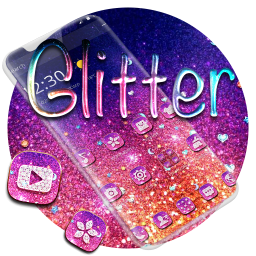 Purple Glitter Sparkling Theme icon
