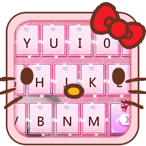 Lovely Cute Pink Cat Keyboard icon