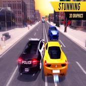 City street racing 3D icon