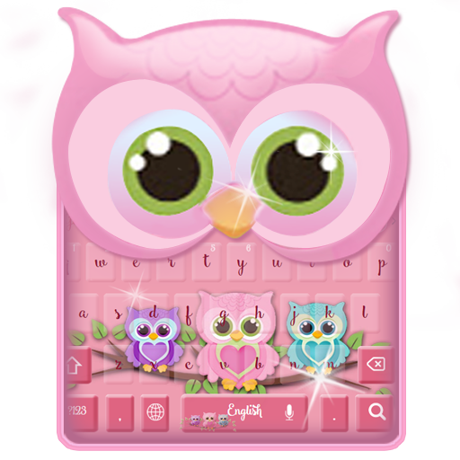 Cute owl keyboard icon