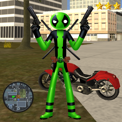 Green Pool Stickman Rope Hero Gangstar Mafia icon