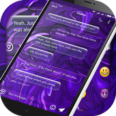 SMS Messages Glass Theme Go Pro icon