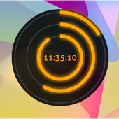 Scroll clock wigdet icon