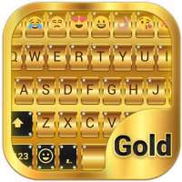 Teclado Emoji ouro tema grátis