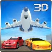 Race Car Transporter Airplane icon