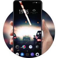 City tunnel landscape theme | car light street