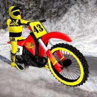 Snow Mountain Bike Racing- Heavy Motocross Driving