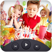 Birthday Photo Video Maker icon