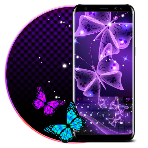 Purple Butterfly Keyboard icon