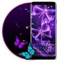 Purple Butterfly Keyboard on 9Apps