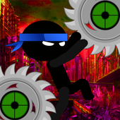 stickman run parkor icon