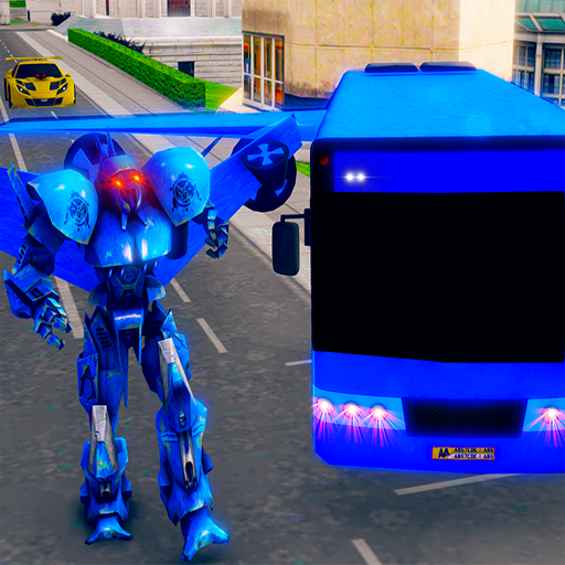 Flying Bus Robot Transformation:Real Stunt Master icon