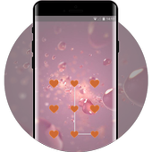 Lock theme for cute pink softy jio phone design icon