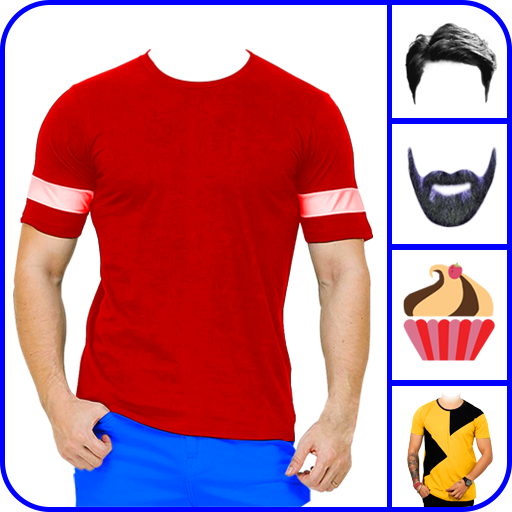 Men T shirt photo editor icon
