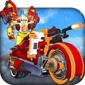 Plane Robot Bike Simulator icon