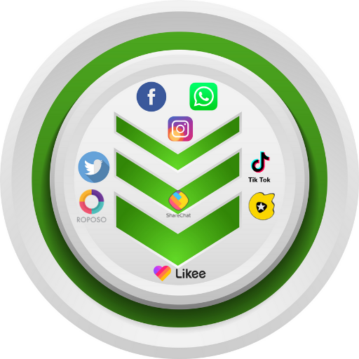 All in one status saver video and Image downloader icon