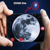 Camera Super Zoom moon icon
