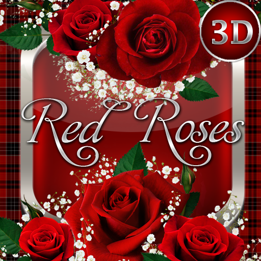 Red Roses 3D Next Launcher theme icon